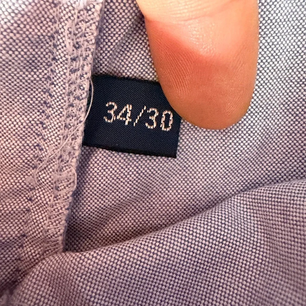 Vintage Polo By Ralph Lauren Pant Mens 34x30 Blue Cotton Chino Straight Business